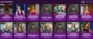wizebets casino live games
